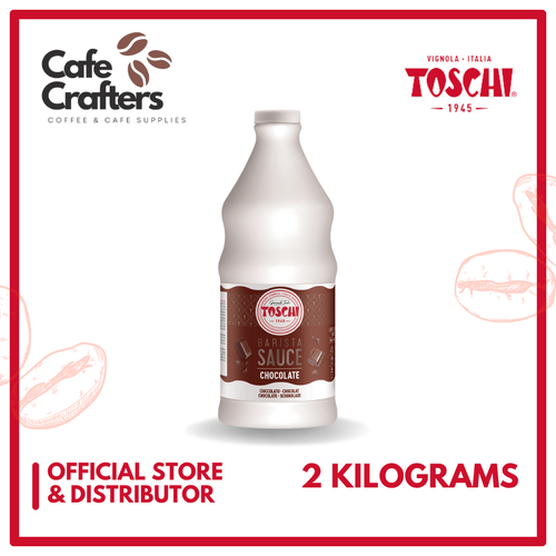 Toschi Chocolate Sauce 2KG – for cafés & dessert shops