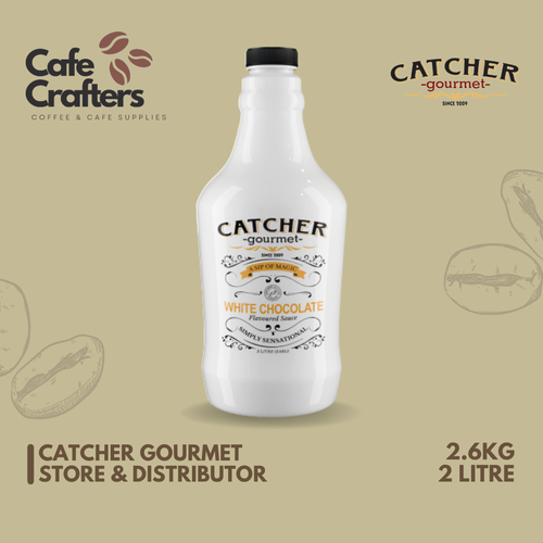 Catcher Gourmet White Chocolate Sauce 2L – for cafés & dessert shops