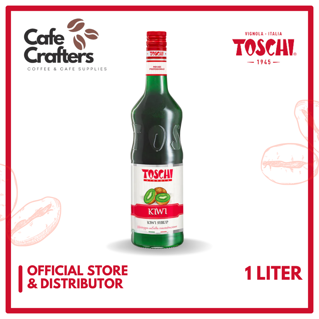 Toschi Kiwi Syrup 1L – flavored syrup for cafés
