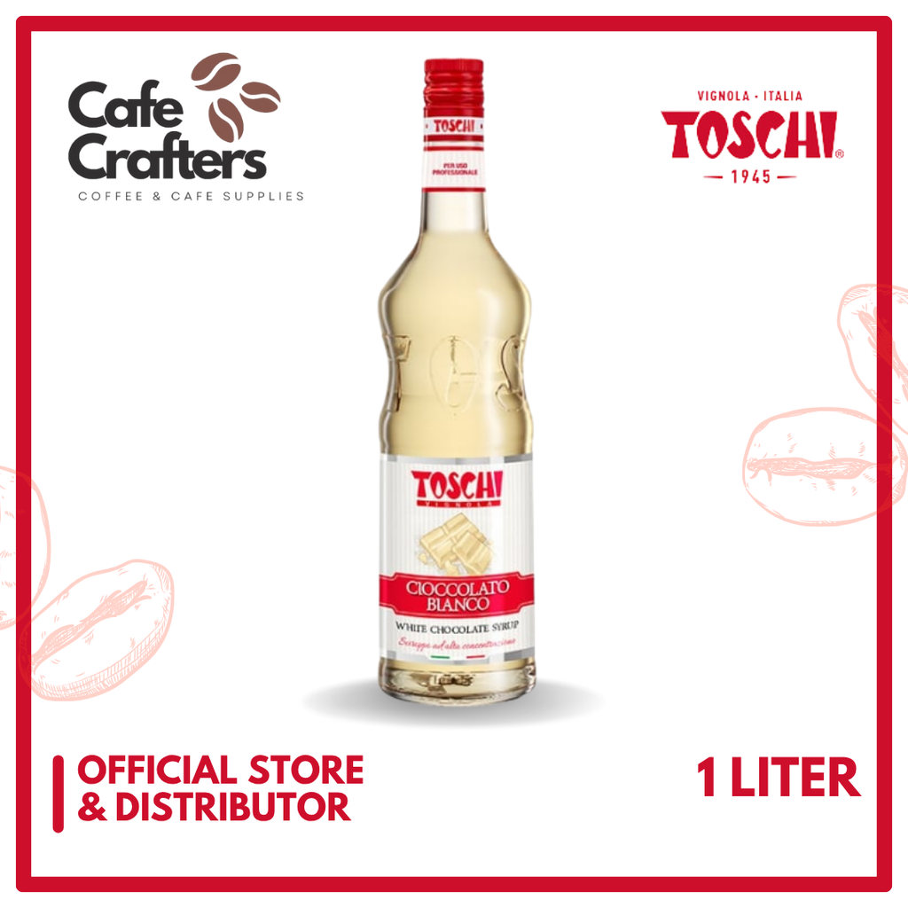 Toschi White Chocolate Syrup 1L (Test) – flavored syrup for cafés